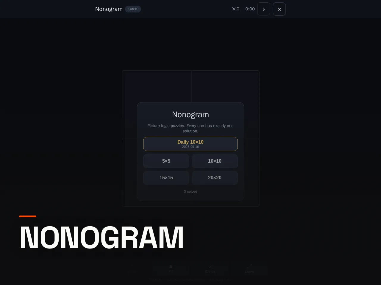 Screenshot of Nonogram