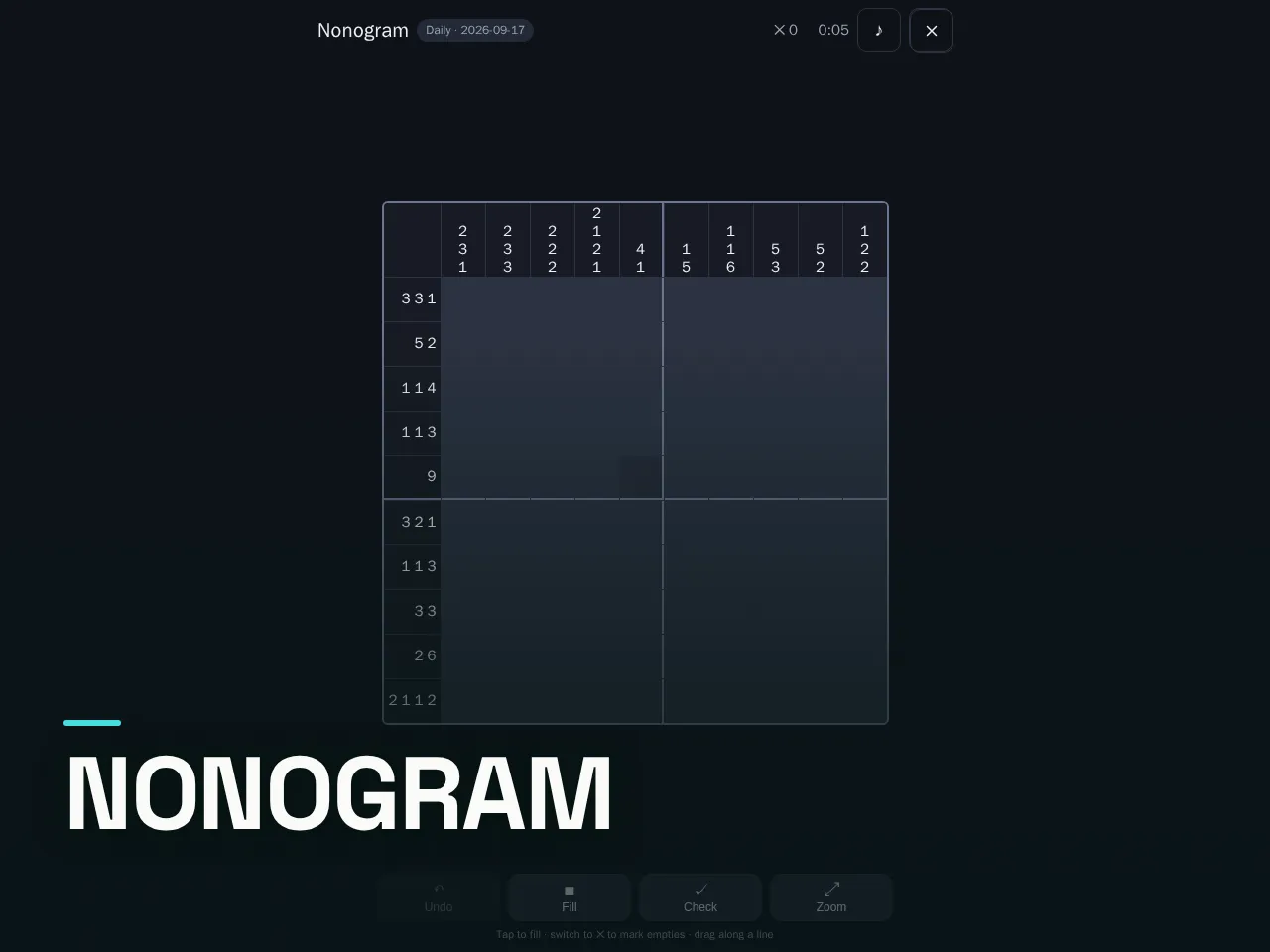 Screenshot of Nonogram