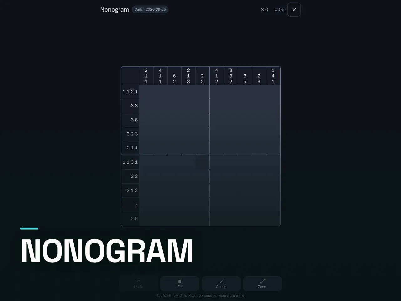 Screenshot of Nonogram